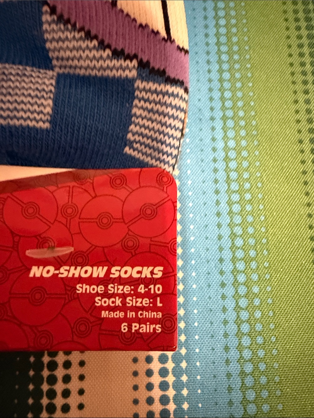 Pokémon No-Show Socks Set — Pikachu Yellow & Gengar Purple/Blue - Picture 3 of 3